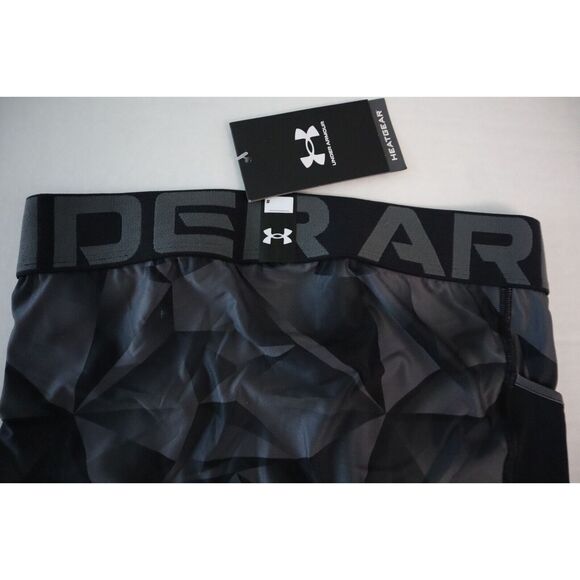 Under Armour 1385878-001 Men's Sz M Black/Silver HeatGear VVS Compression Shorts - Picture 5 of 10